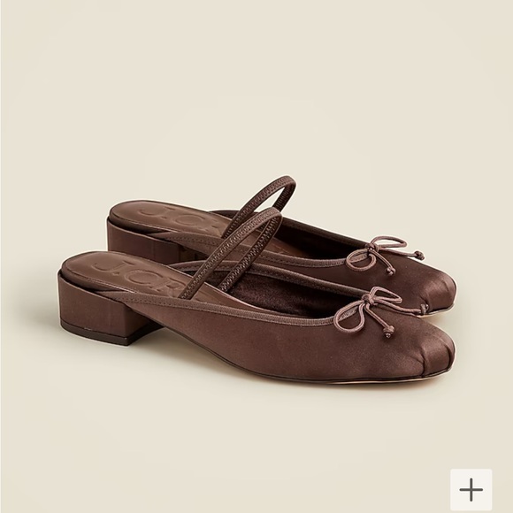 J. Crew Shoes - J Crew Teagan ballet mule heels in satin CC022